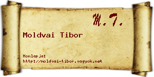 Moldvai Tibor névjegykártya
